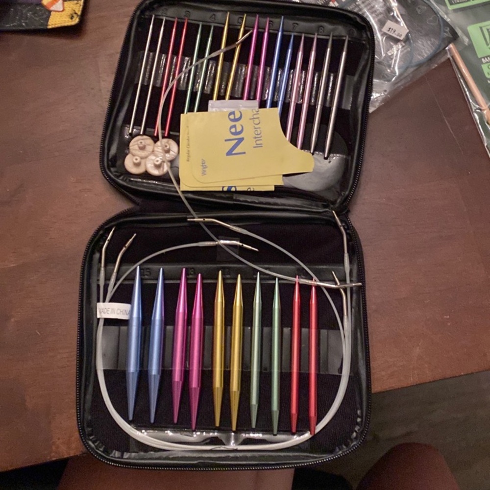 Knitting needles